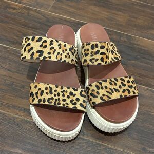 Mia Leopard Print Platform Sandals